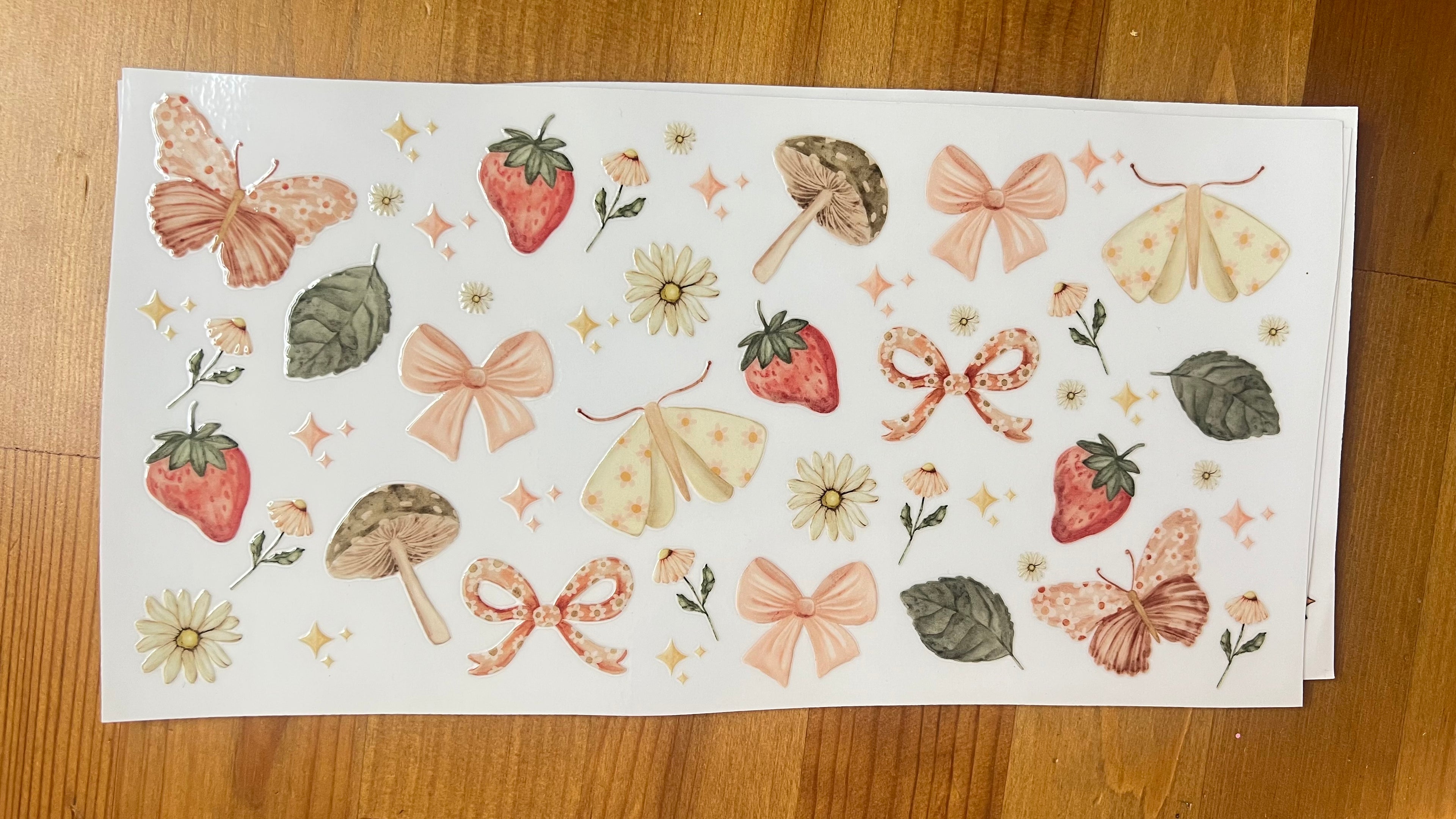Strawberries and butterflies