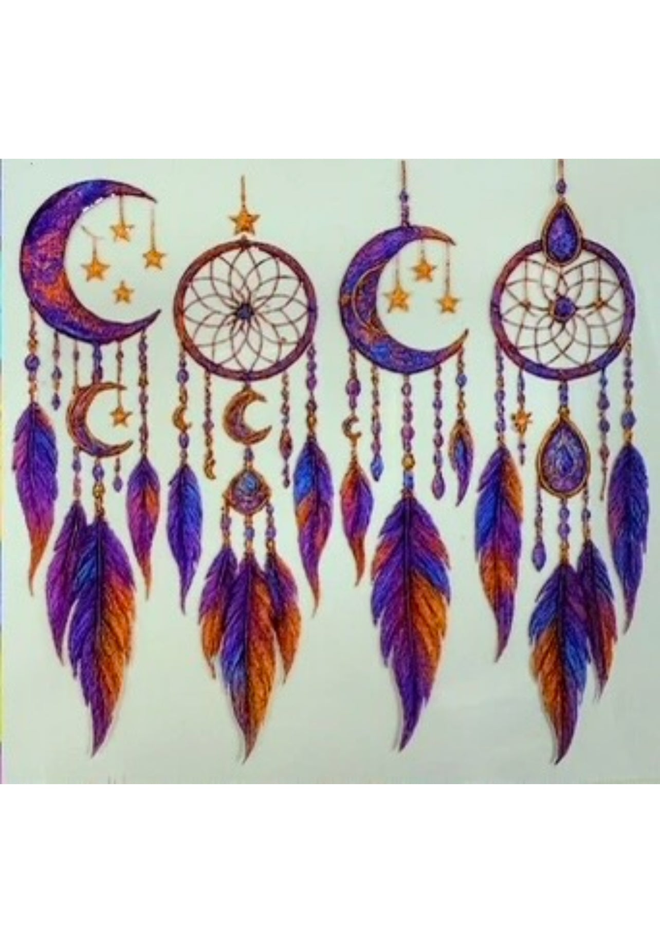 Purple-Blue Dream Catcher Decal