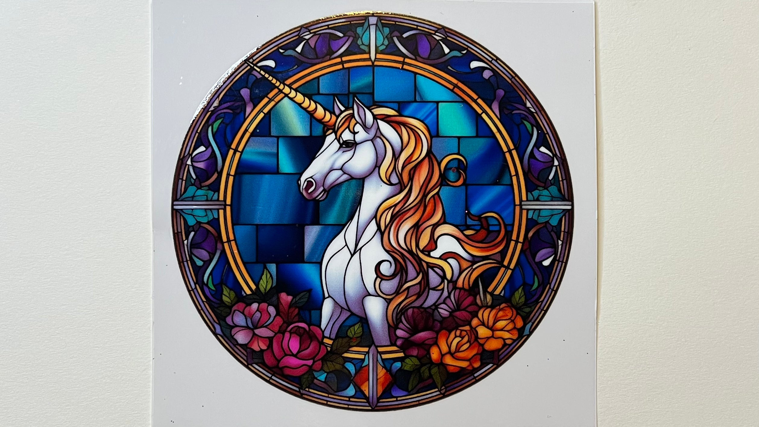 Unicorn - Stained Glass #2