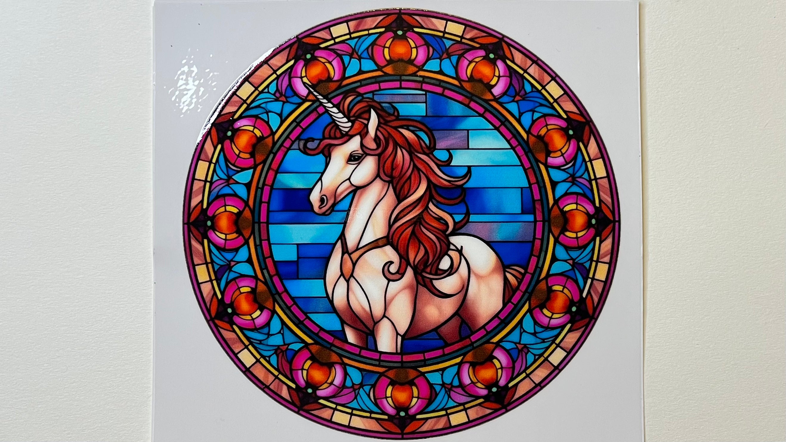 Unicorn - Stained Glass #1
