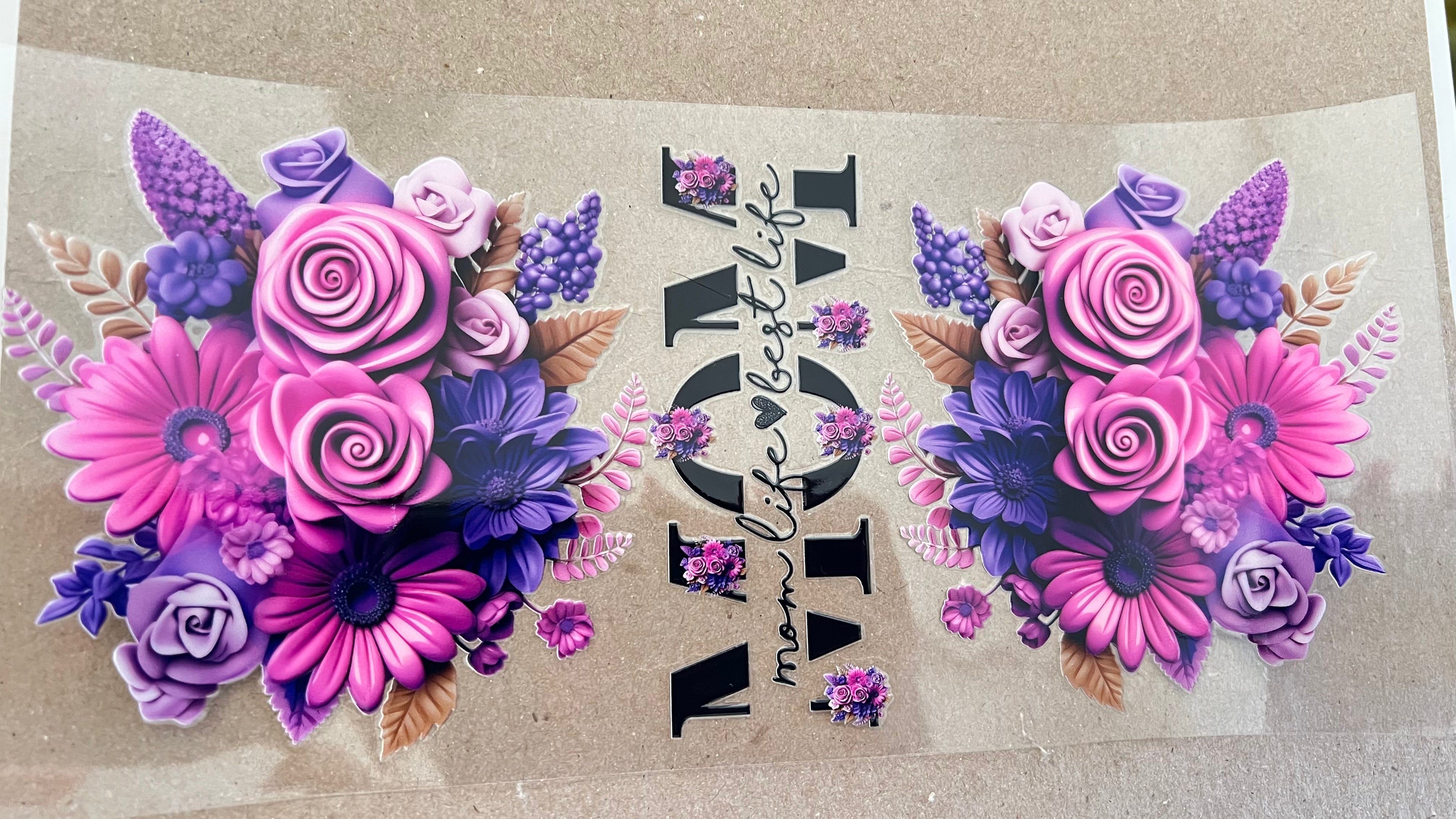 Mom - Purple and Pink Floral