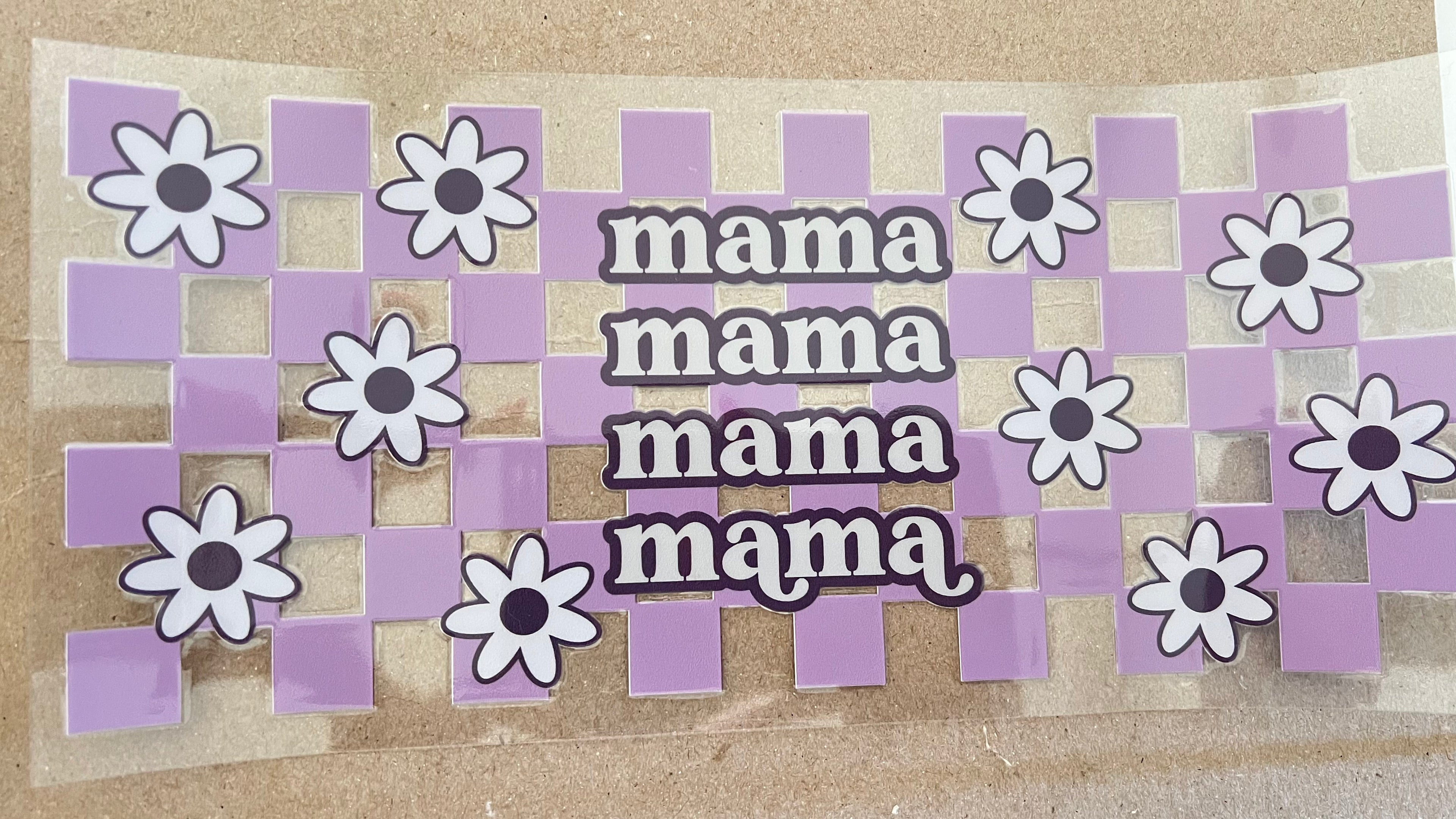 Mom - Mama Lavender Checkered