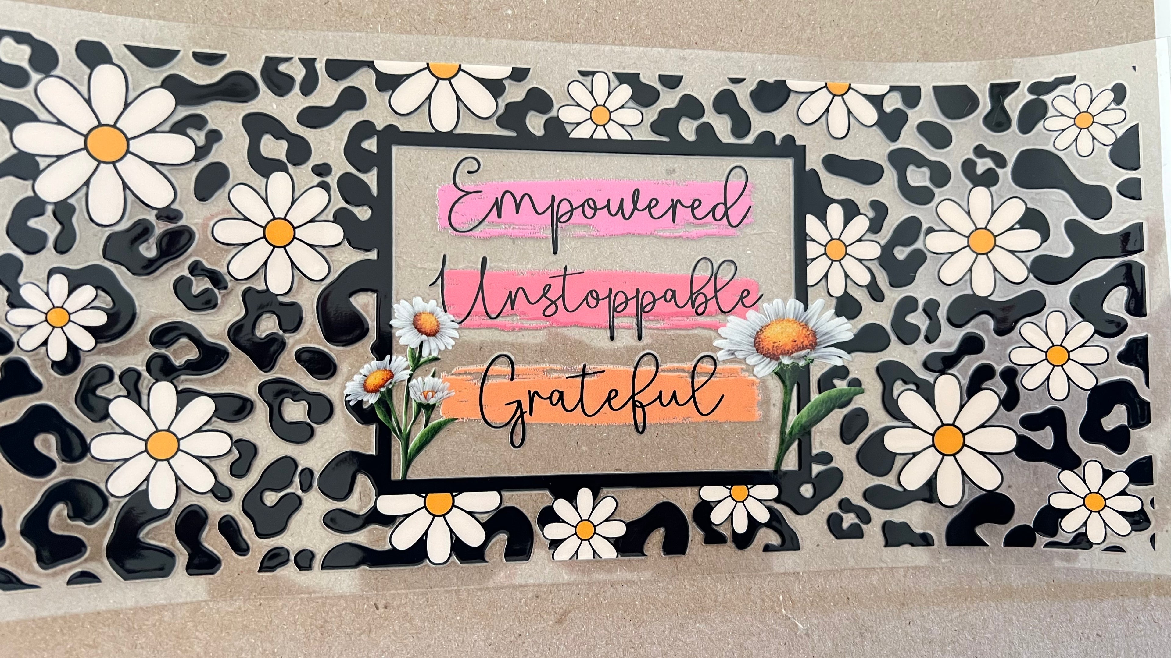 Quotes - Unstoppable black cheetah print