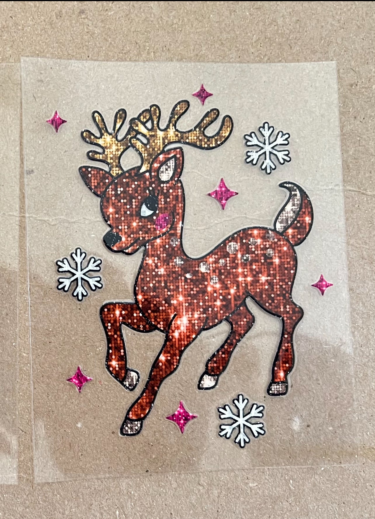 Christmas - Glitter Reindeer