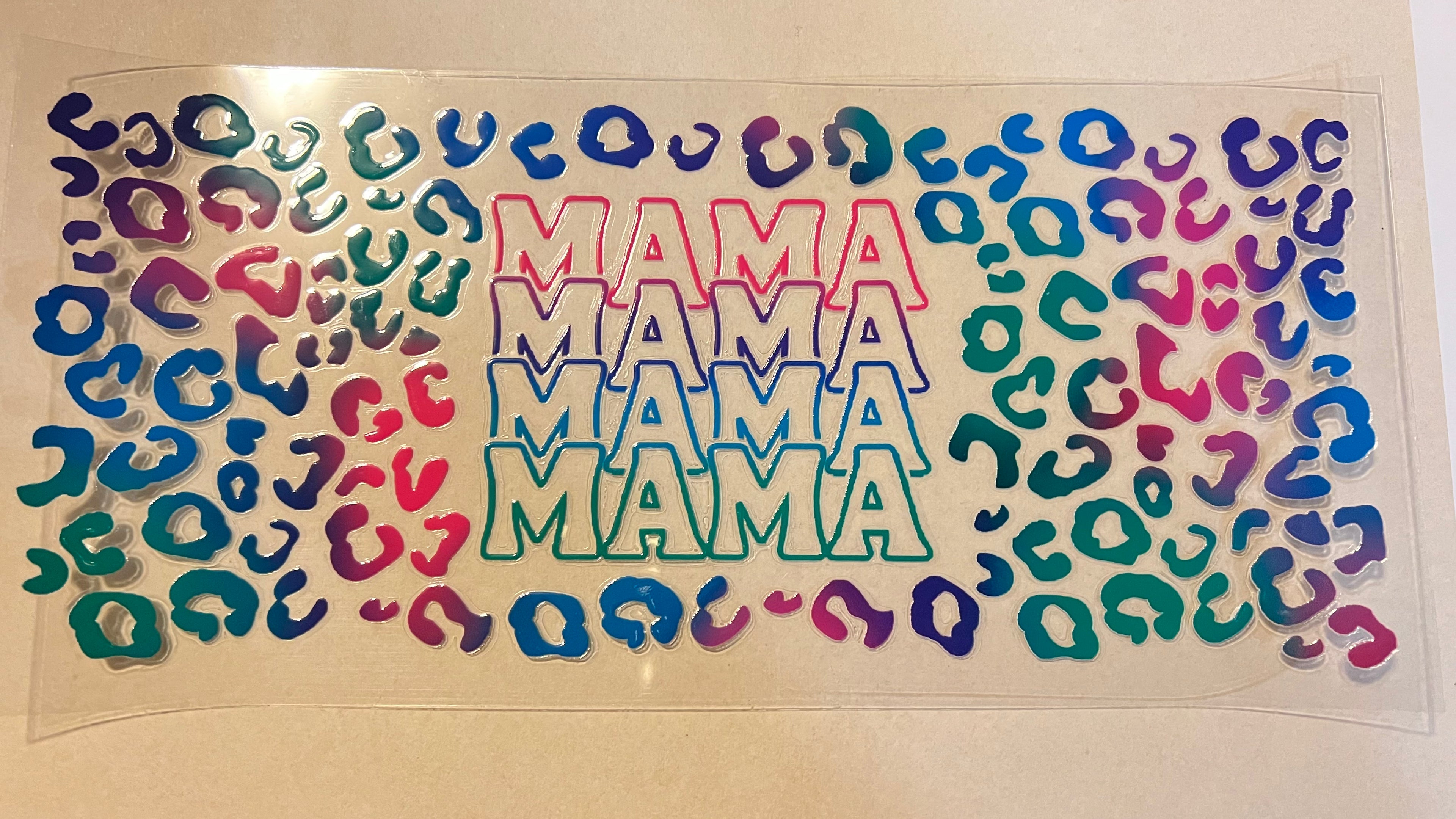Mama Colorful Cheetah Print