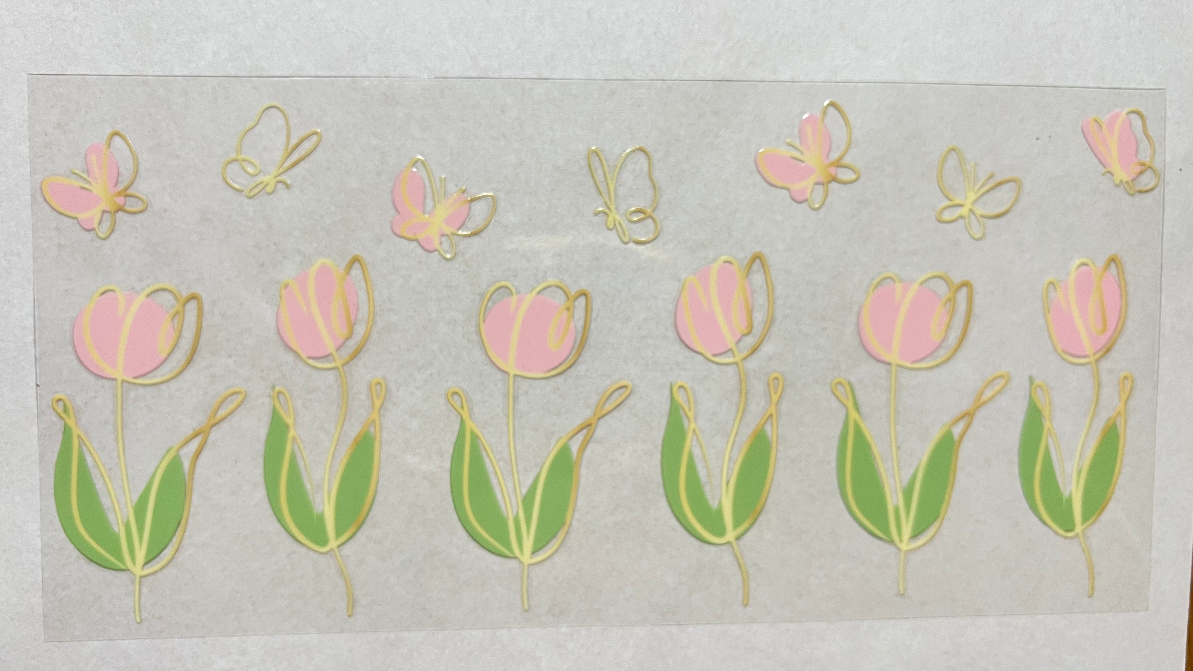 Flowers - Tulip and Butterflies