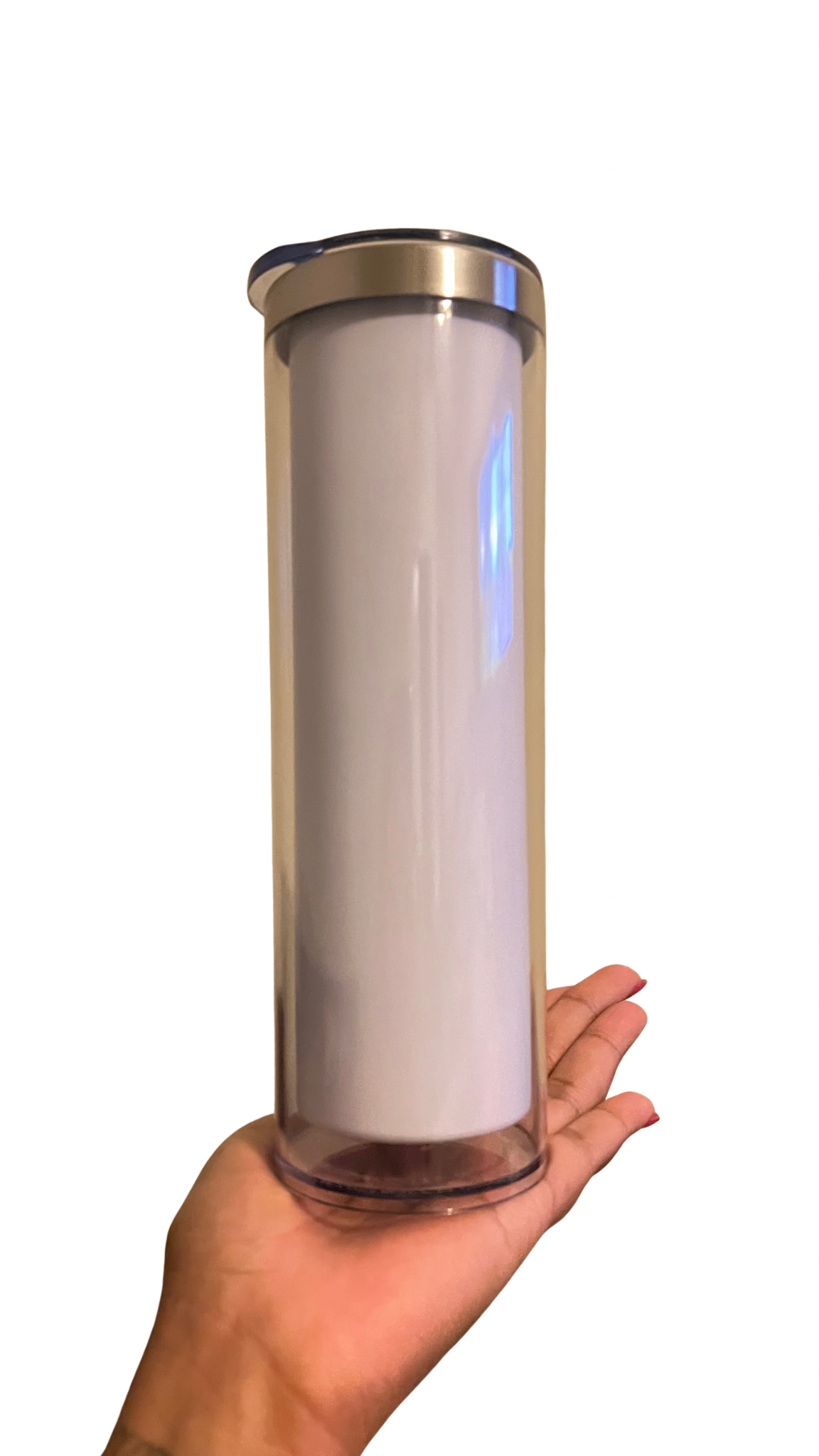 20oz Skinny Stainless Steel Globe Tumbler